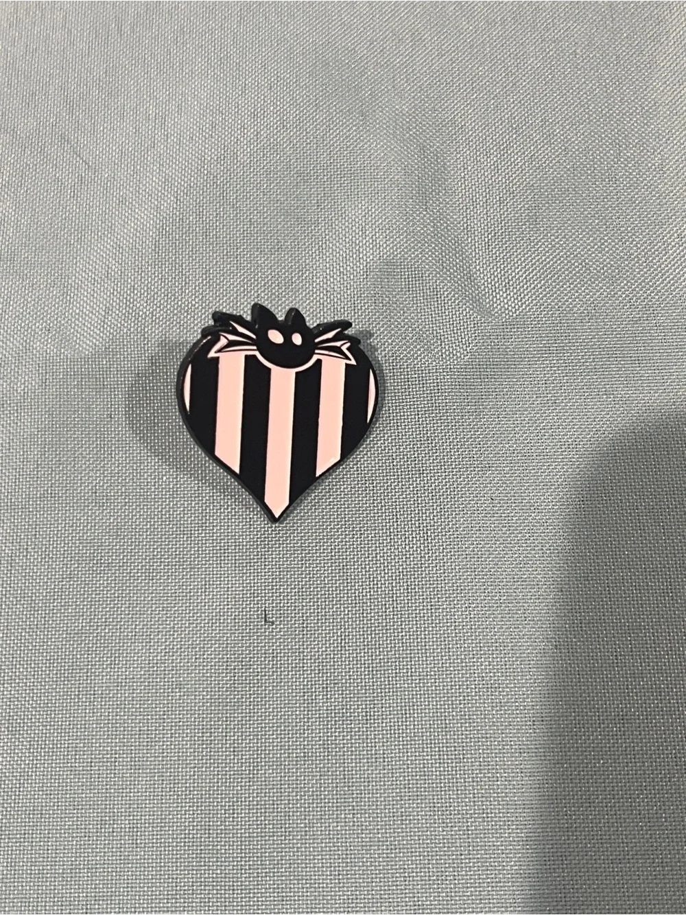 ♥️Jack Skeleton Striped Heart Enamel Pin - Women's or kids Accessories